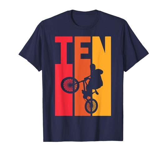 10 Year Old BMX Birthday Gift Party Boys Dirt Biking 10th T-Shirt