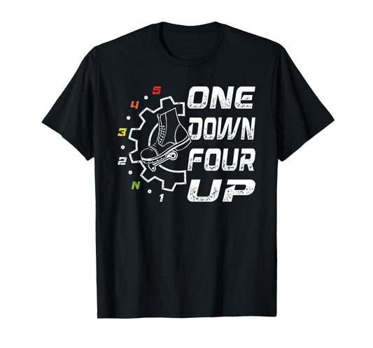 1 Down 4 Up Motorcycle T-Shirt